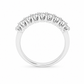 Anello donna Fantasia Fedina 9 pietre oro bianco e Diamanti
