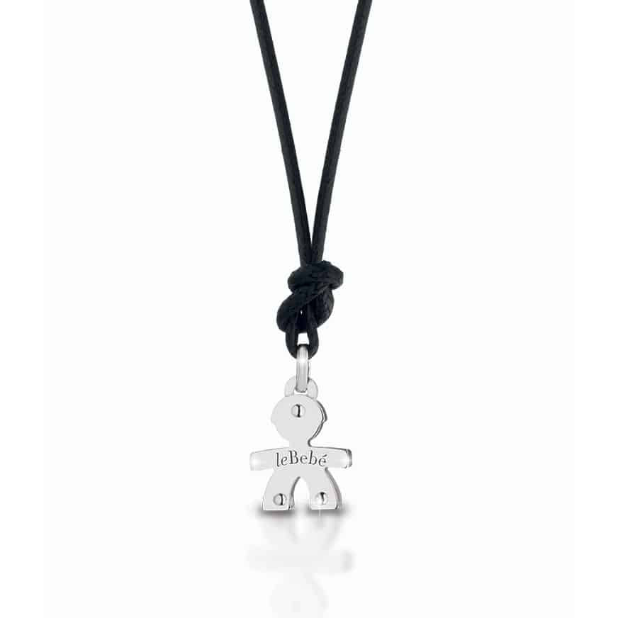 Le Bebè White Gold Necklace Pendant Little Girl I mini LBB048N