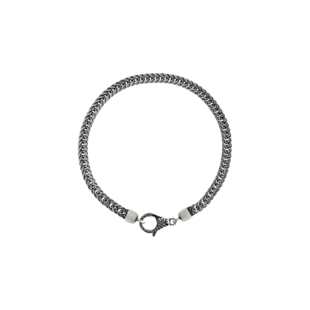 Bracciale Uomo Albert M Argento Catena Spiga