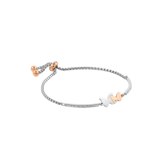 Bracciale Donna Nomination Bijoux Acciaio Farfalle Bicolore