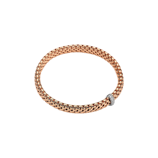 Bracciale Donna Fope Vendome Flexit Oro Rosa Pavè Diamanti