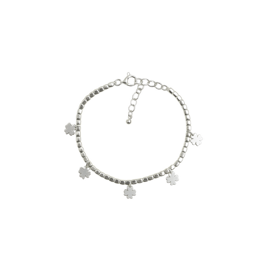 Bracciale Argento Donna Quadrifogli
