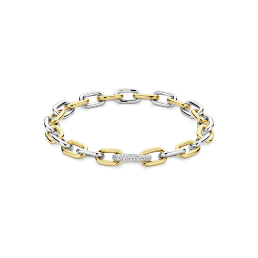 Bracciale Donna Argento Bicolore Catena TI SENTO - Milano 23052ZY