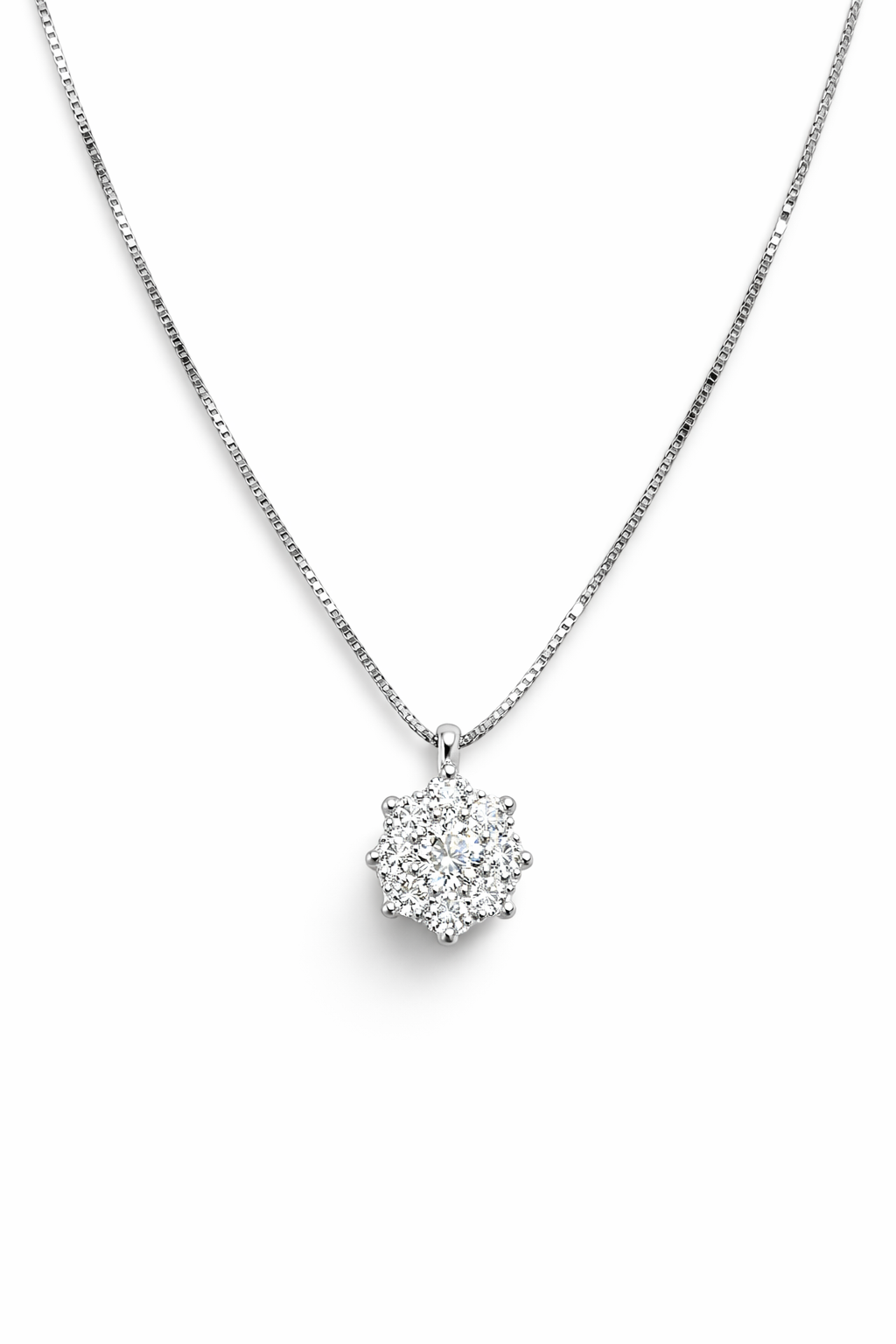 Collana Donna Fantasia Oro Bianco e Diamanti