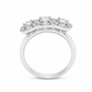 Anello Trilogy Oro bianco e Diamanti Ct.0,90 F/G VS