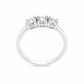 Anello Trilogy Oro bianco e Diamanti Ct 0,72 G SI