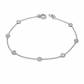 Bracciale Donna  oro bianco e diamanti naturali ct.0,43