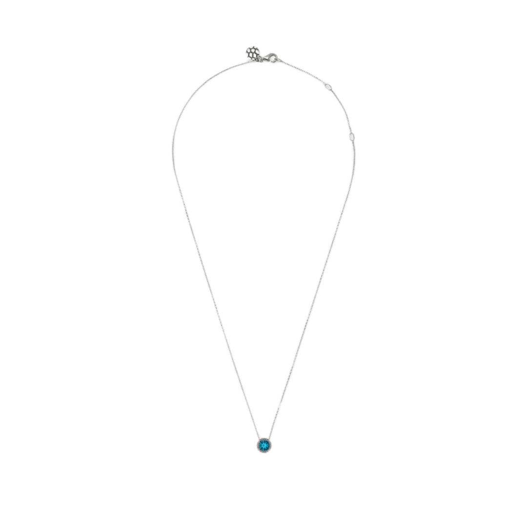 Collana Argento Donna Albert M Punto Luce Topazio