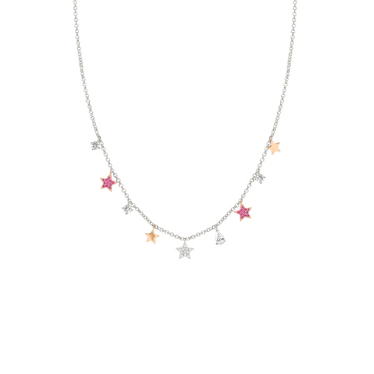 Collana Donna Argento Nomination Mix pendenti Stelle