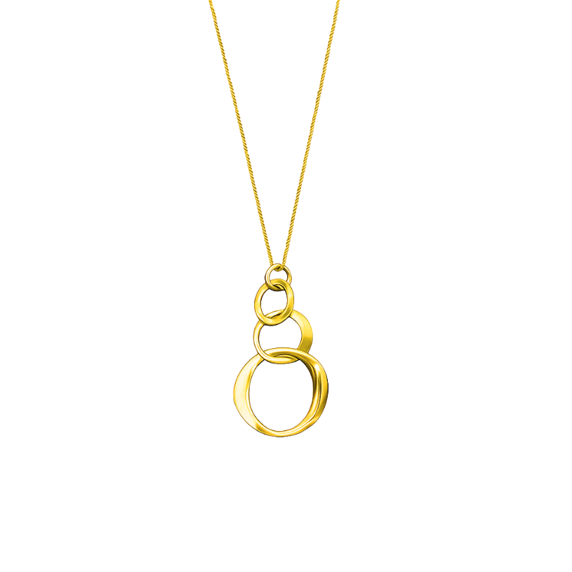 Collana Donna Argento Dorato Pendente Fantasia Venerio