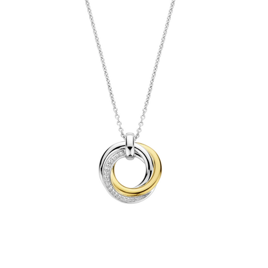 Collana Donna Argento Intreccio Bicolore TI SENTO - Milano 34055ZY