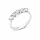 Anello donna Fantasia Fedina 5 pietre oro bianco e Diamanti