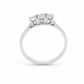Anello Trilogy Oro bianco e Diamanti Ct. 0,34 F VS