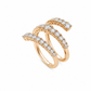 Anello donna Fantasia oro rosa e Diamanti