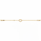 Bracciale Donna cuore oro giallo e diamanti naturali ct.0,10
