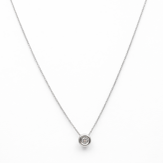 Crieri Punto Luce necklace in white gold and diamonds