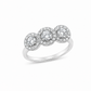Anello Trilogy Oro bianco e Diamanti Ct.0,90 F/G VS