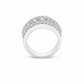 Anello donna Fantasia Fascia oro bianco e Diamanti
