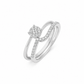 Anello donna Fantasia  oro bianco e Diamanti