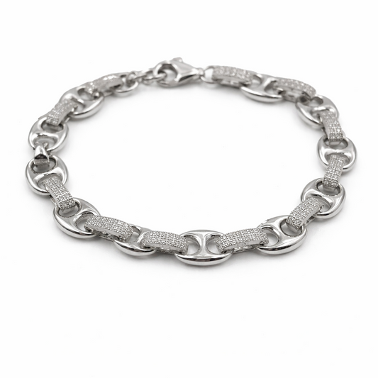 Woman Tennis Bracelet Silver and Zirconia