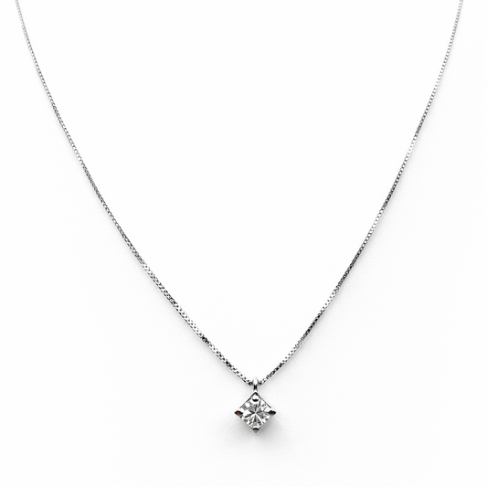 Crieri Punto Luce necklace in white gold and diamonds