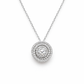 Collana Donna Punto Luce Pavè Oro Bianco e Diamanti Davite & Delucchi