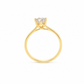 Anello Solitario Oro Giallo Diamanti Ct. 0,61 E VS2