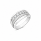 Anello donna Fantasia Fascia oro bianco e Diamanti