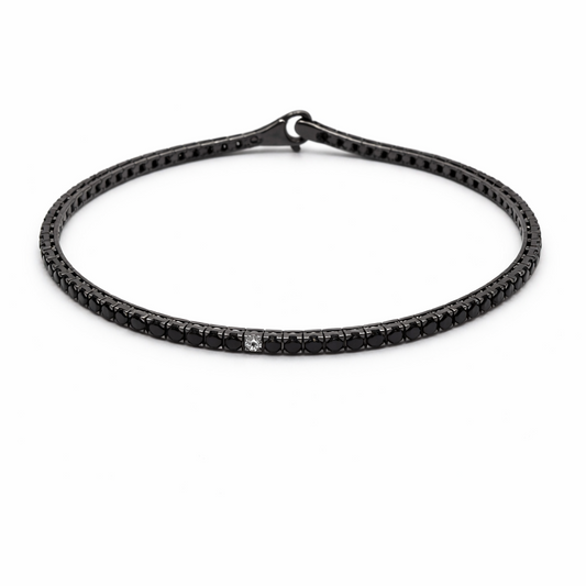 Woman Tennis Bracelet Silver and Zirconia
