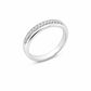Anello donna Fantasia Fascia oro bianco e Diamanti