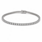 Bracciale Donna Tennis oro bianco e diamanti naturali ct. 2,24