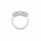 Anello Donna Davite&Delucchi Fantasia Fiore Oro Bianco e Diamanti