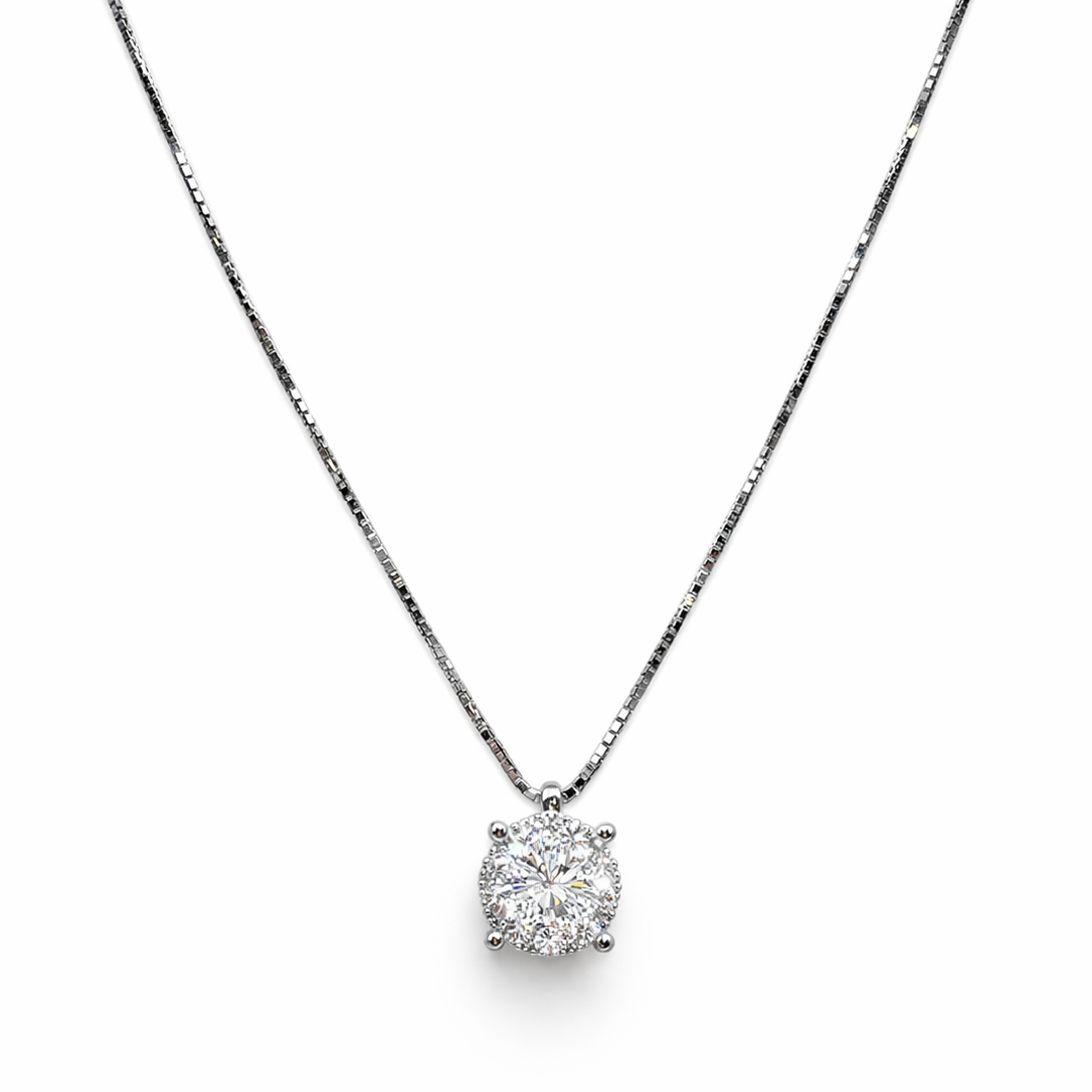 Collana Donna Fantasia Oro Bianco e Diamanti