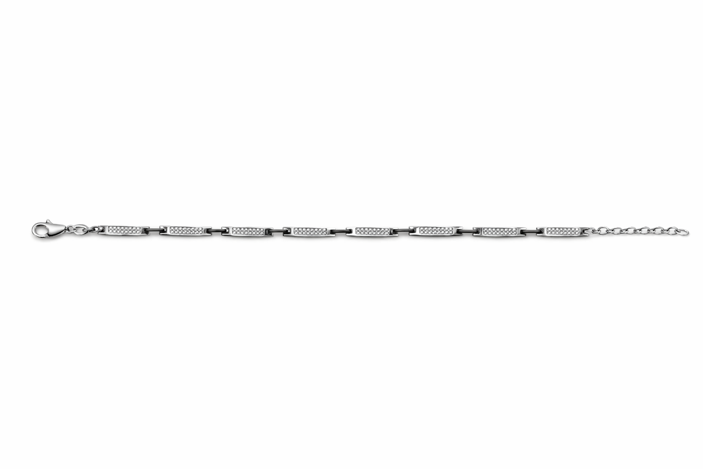 Bracciale Uomo Argento e Ceramica