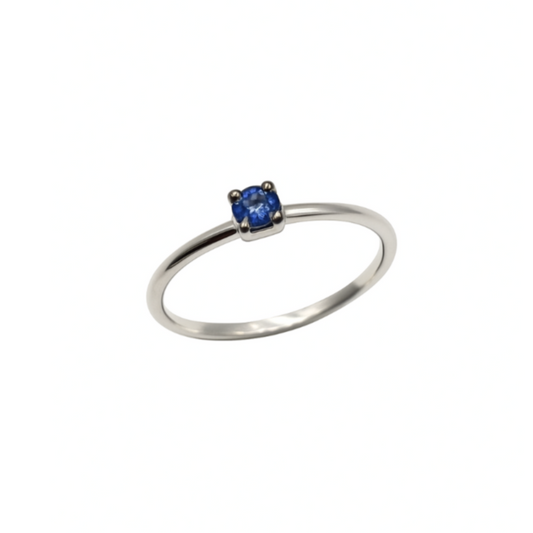 Anello  Zaffiro e oro bianco