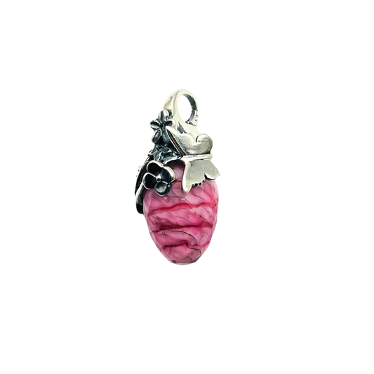 Trollbeads Ciondolo Pendente Argento Primavera in Fiore Sfaccettato Rosa