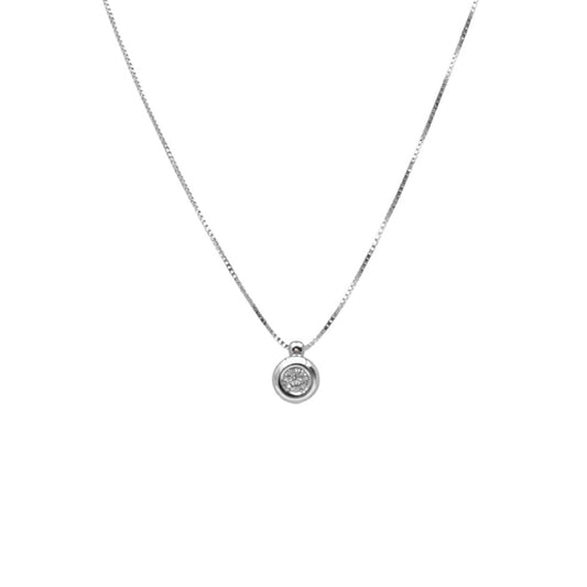 Crieri Punto Luce necklace in white gold and diamonds