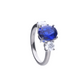 Diamonfire Ring Silver Royal blue zircon