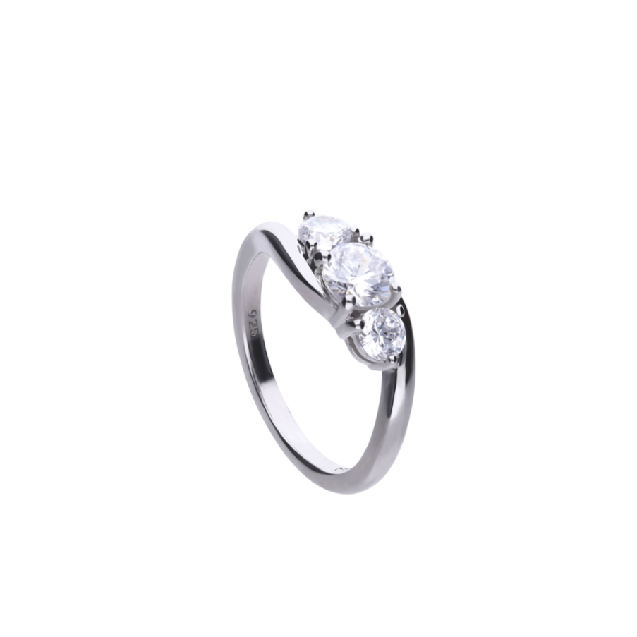 Anello Diamonfire Argento Classic Trilogy