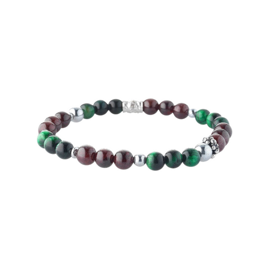 Bracciale Uomo Gerba Argento Pietre Thiago 460