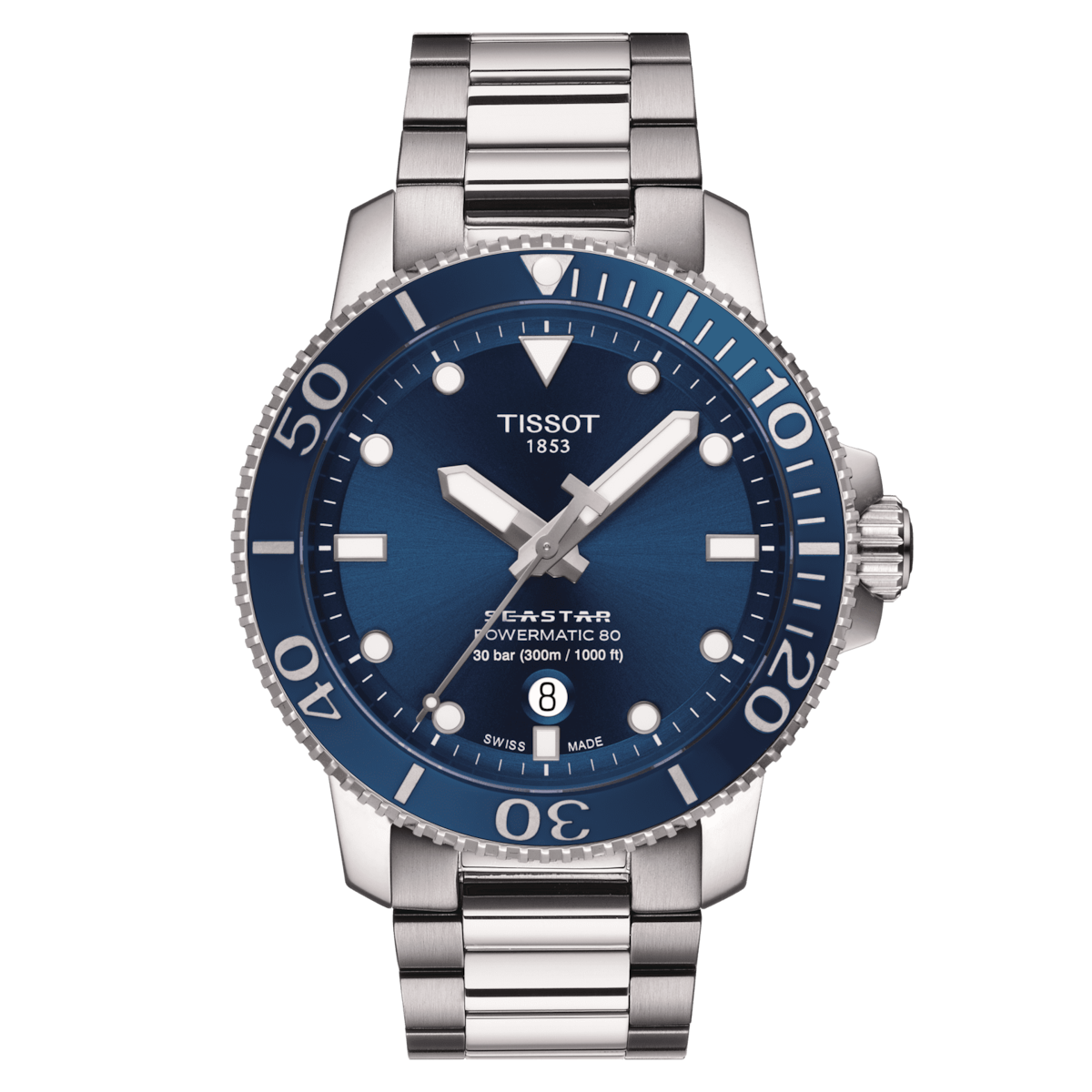 Tissot Seastar 1000 Powematic 80 Silicon T1204171104101 Men's Watch
