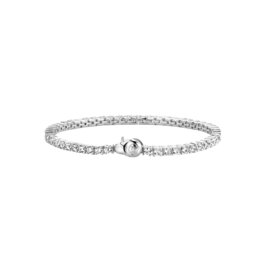 Bracciale Donna Argento Tennis Bianco TI SENTO - Milano 2953ZI