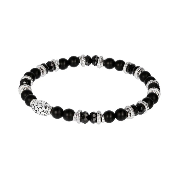 Bracciale Uomo Albert M Argento Spinello Onice