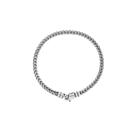 Bracciale Uomo Albert M Argento Catena Spiga