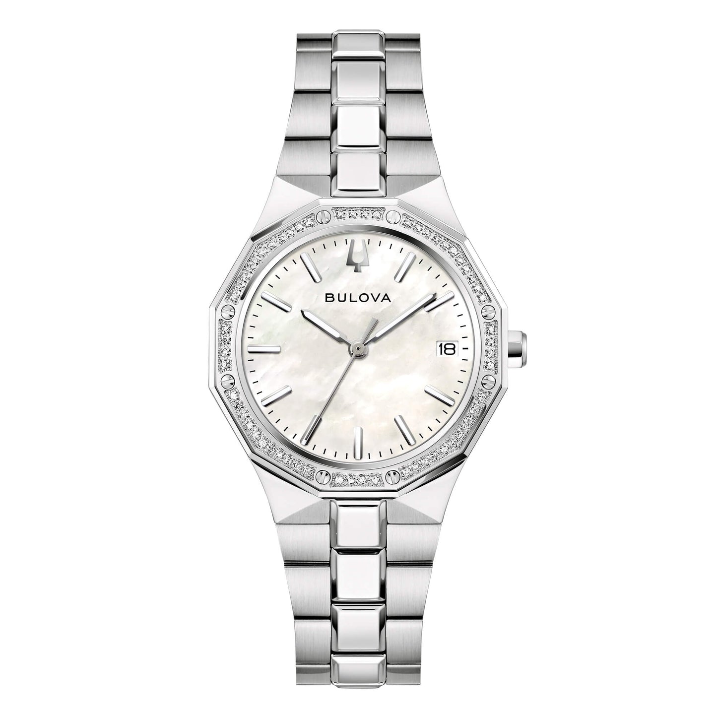 Orologio uomo Bulova Octagon Lady Diamonds 96R255