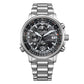 Orologio Uomo Citizen Crono Pilot Acciaio 41mm AT8300-58E