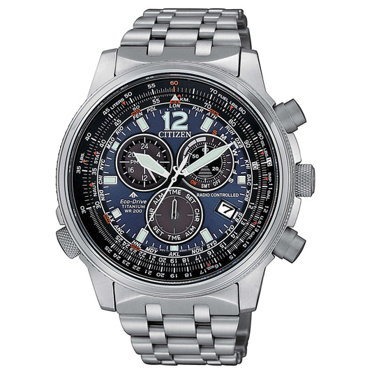 Orologio Uomo Citizen Crono Pilot Super Titanio CB5850-80L