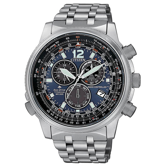 Orologio Uomo Citizen Crono Pilot Super Titanio CB5850-80L