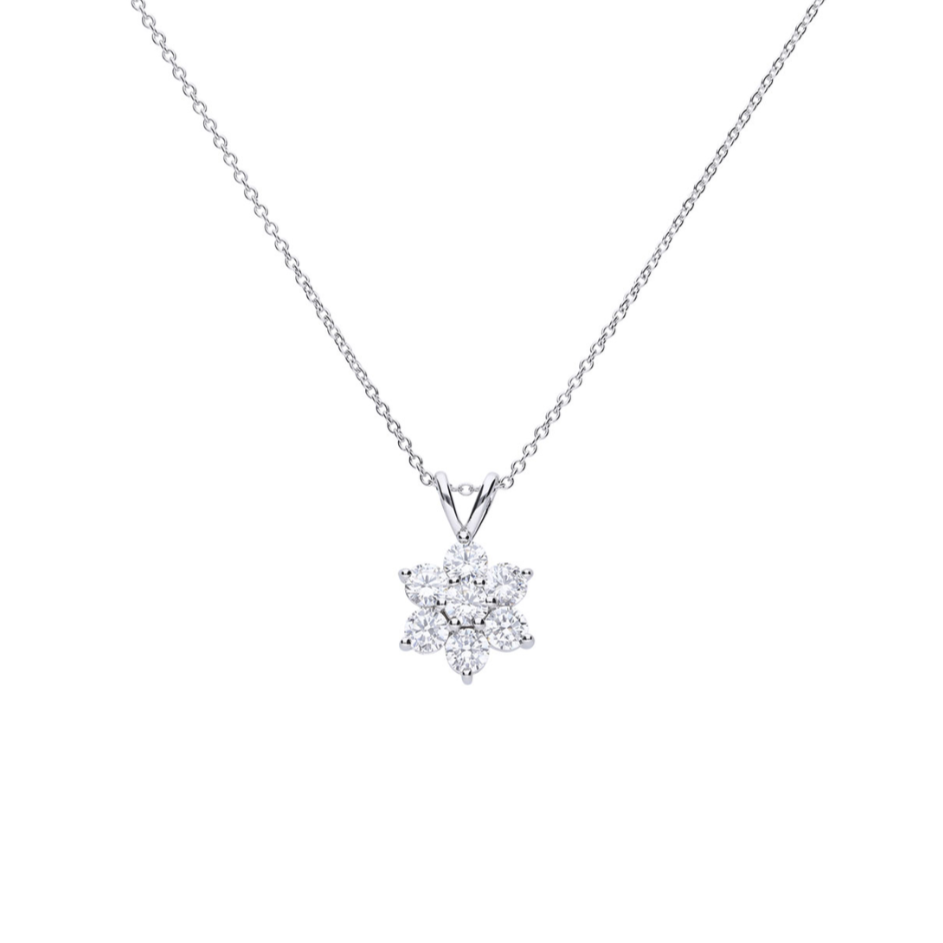 Collana Argento Diamonfire Fiore Classic