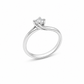 Anello Solitario Oro Bianco Diamanti Ct. 0,45 G SI